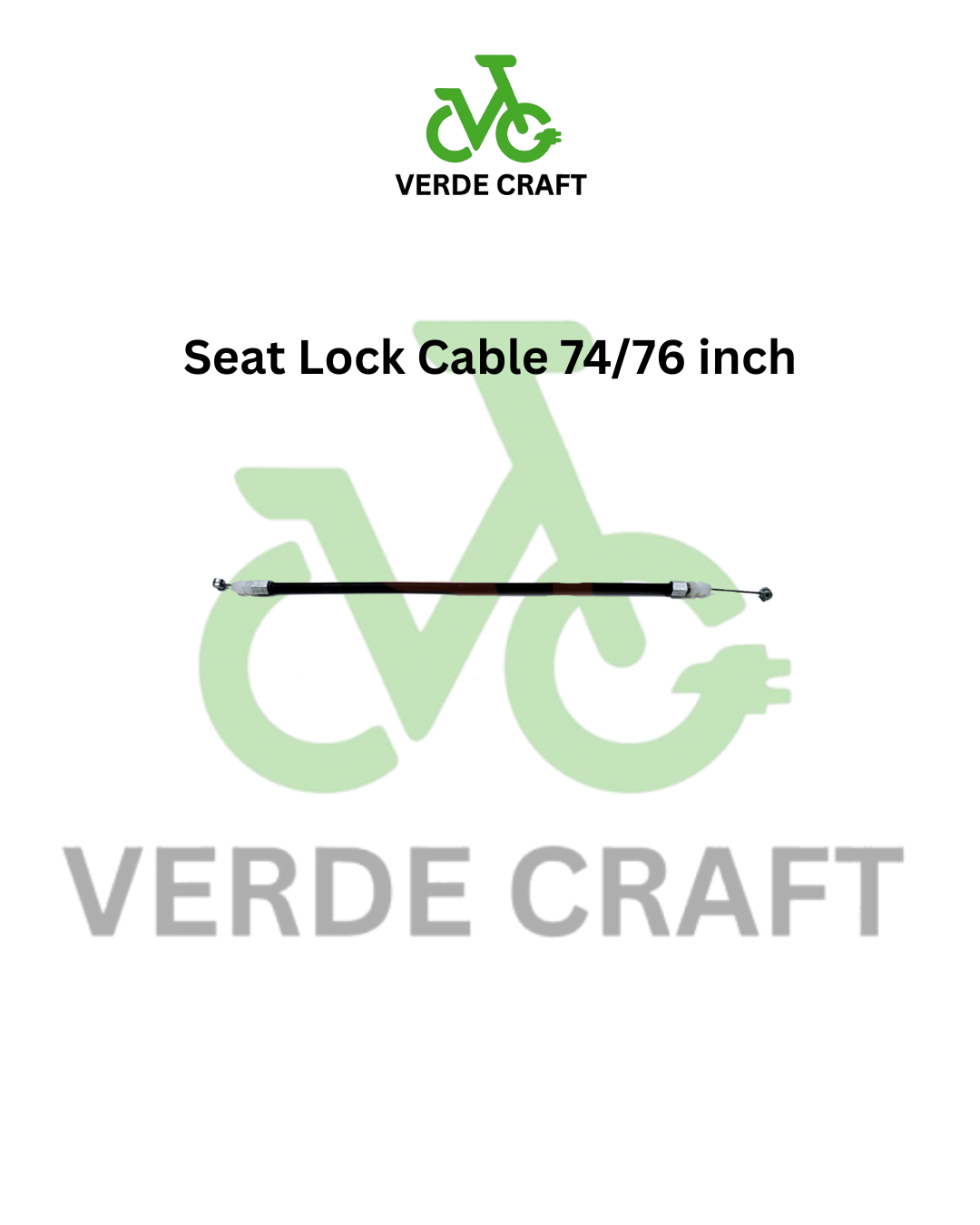 Seat Lock Cable 74/76 inch