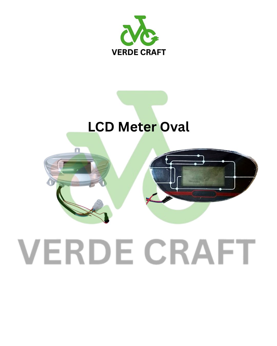 LCD oval meter