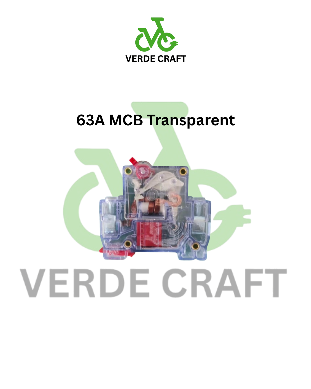 63А MCB Transparent