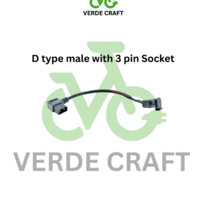 D type male with 3 pin Socket