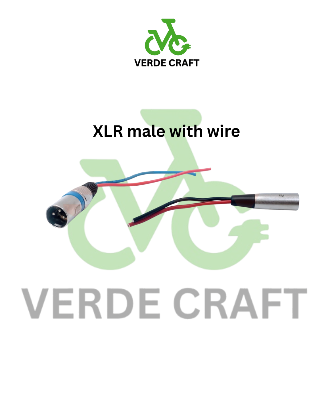 XLR male with wire