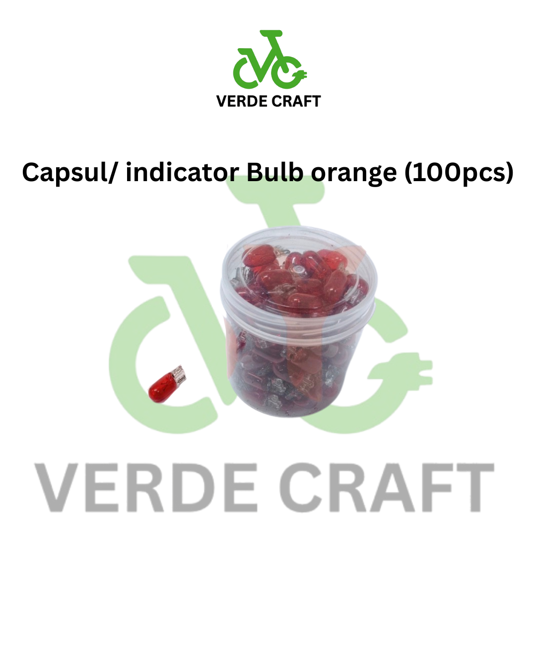 Capsul/ indicator Bulb orange (100pcs)