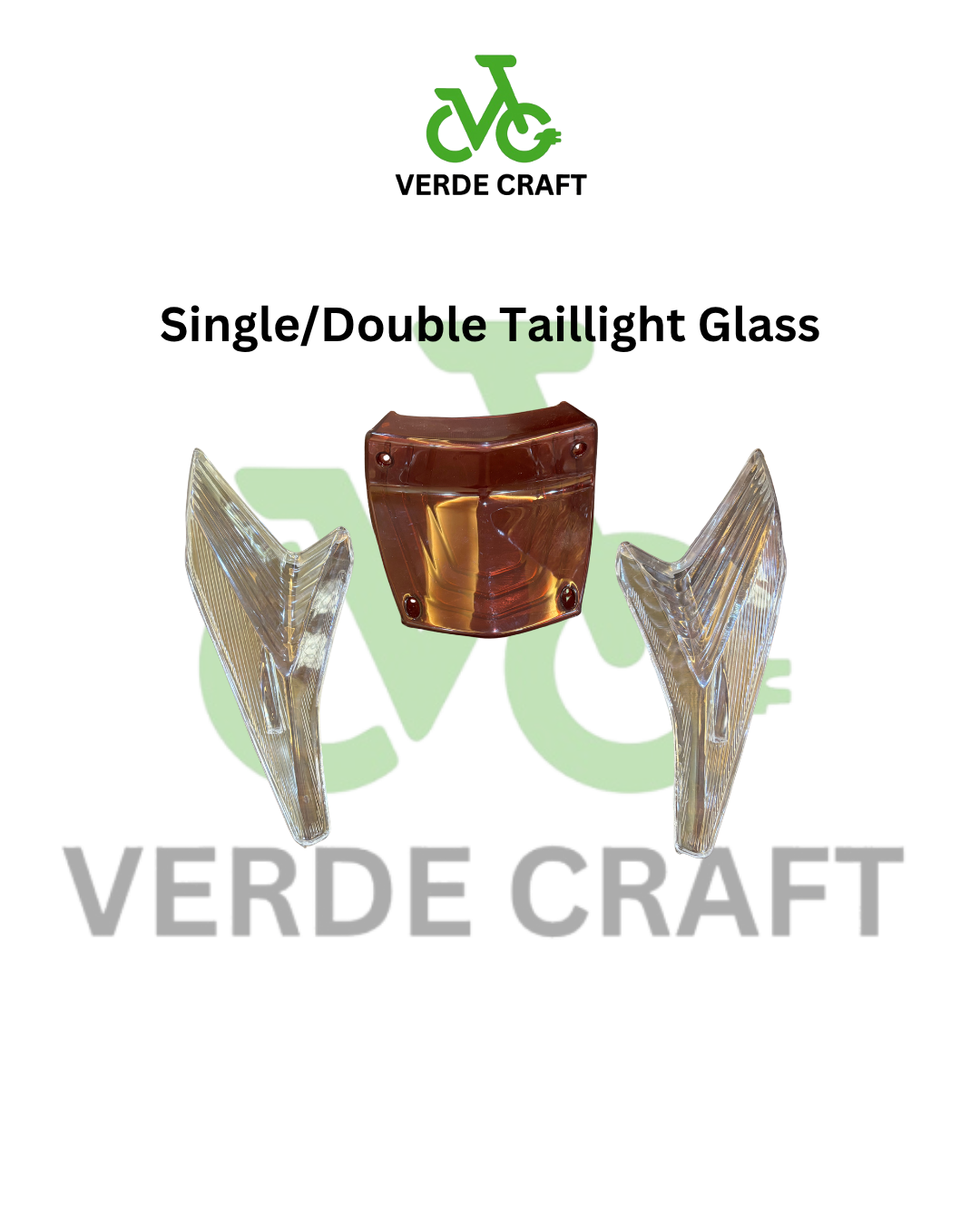 Single/Double Taillight Glass