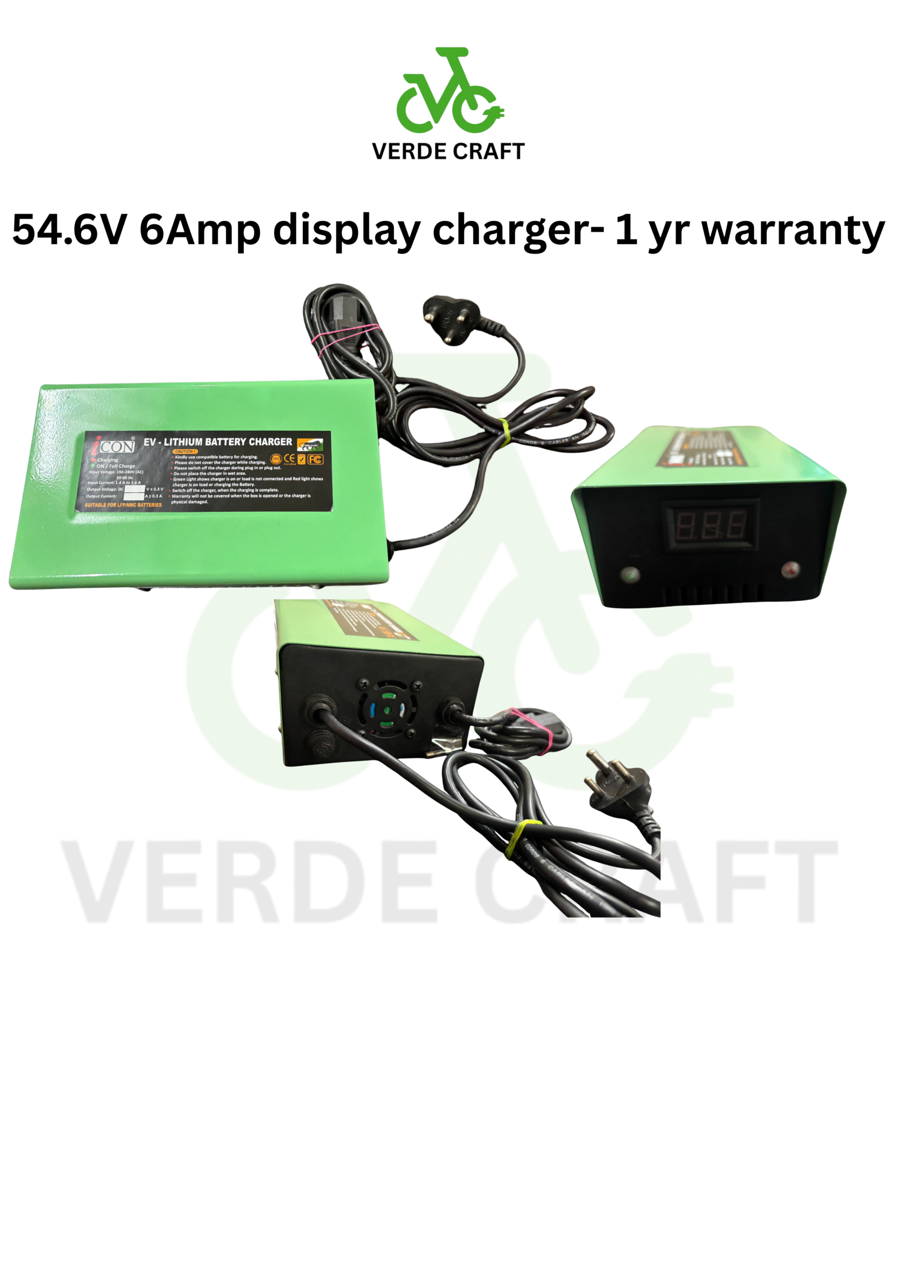 54.6V 6A Display Charger – 1 Year Warranty
